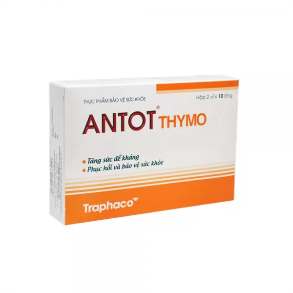 Tăng đề kháng Antot thymo ( hộp 2 vỉ x 10 ống )